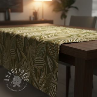 Dekostoff jacquard Legende kaki