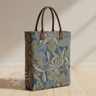 Dekostoff jacquard Legende bleu