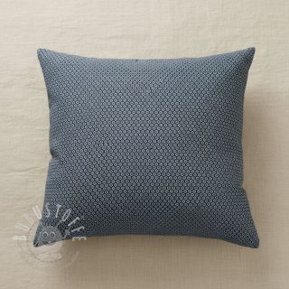 Dekostoff DOBBY Coloured Dot navy blue