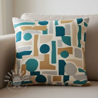 Dekostoff Linenlook Abstract Form Fusion