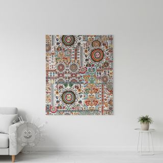 Dekostoff jacquard Ethnic multico