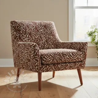 Dekostoff jacquard Anthéa terracotta