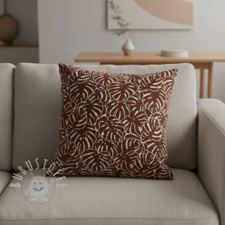 Dekostoff jacquard Anthéa terracotta