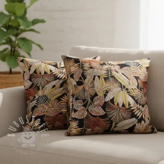 Dekostoff jacquard Mayorque noir