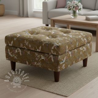 Dekostoff jacquard Grues or