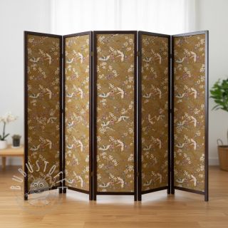 Dekostoff jacquard Grues or