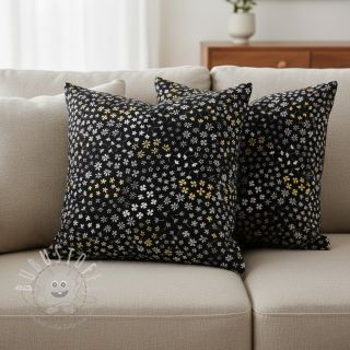 Dekostoff jacquard Flower Mix Sprinkle metallic deluxe