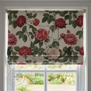 Dekostoff Linenlook premium Vintage Rose Garden digital print