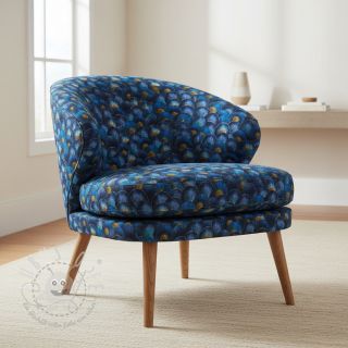 Dekostoff Scale Peacock Feather digital print