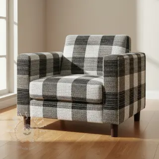 Dekostoff jacquard TWEED allover graphite