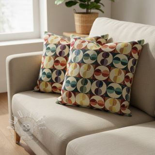 Dekostoff GOBELIN PREMIUM Graphic square circle