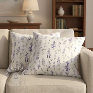 Dekostoff premium Watercolour lavender field