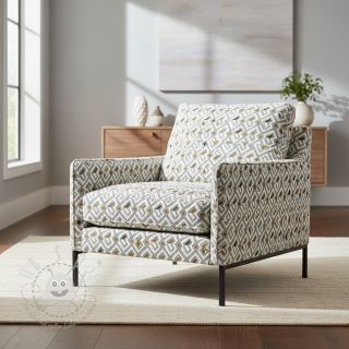 Dekostoff jacquard Pagne allover jaune