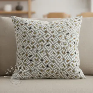 Dekostoff jacquard Pagne allover jaune