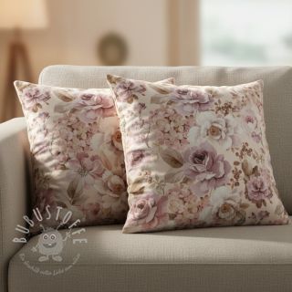 Dekostoff Classic flower garden digital print