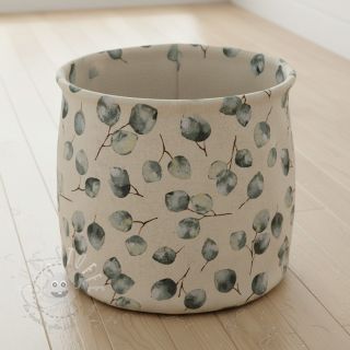 Dekostoff Linenlook Eucalyptus watercolour branch