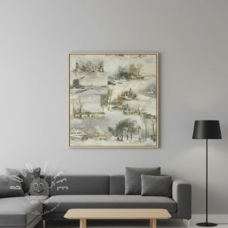 Dekostoff Winter landscape digital print