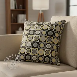 Dekostoff jacquard Round circle luxury