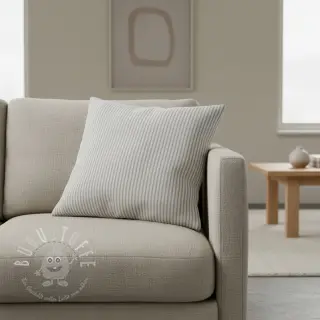 Dekostoff DOBBY Colored stripe grey