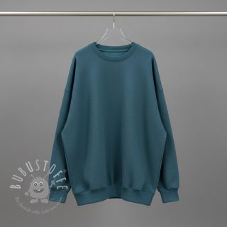 Sweat kuschel MELANGE dark petrol