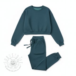 Sweat kuschel MELANGE dark petrol