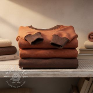 Sweat kuschel MELANGE brick