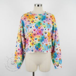 Sweatstoff All you need is love design D digital print