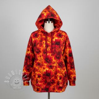 Sweatstoff Flower galaxy design A digital print