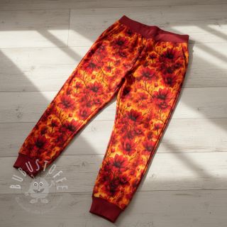 Sweatstoff Flower galaxy design A digital print