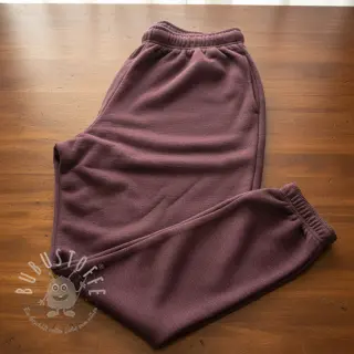 Sweat kuschel JOGGING aubergine melange