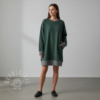 Sweat kuschel JOGGING dark green melange
