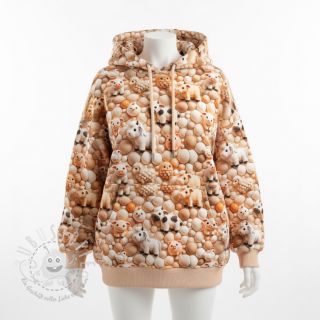 Sweatstoff Cutie pies design B digital print