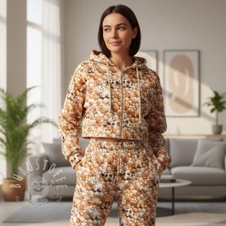 Sweatstoff Cutie pies design B digital print