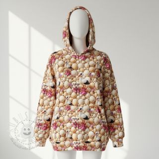 Sweatstoff Cutie pies design C digital print