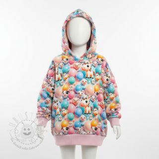 Sweatstoff Happy horse design A digital print