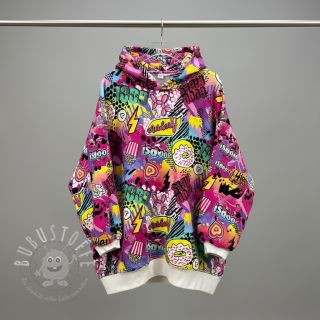 Sweatstoff Manga fuchsia digital print