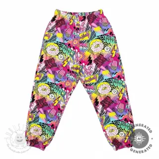 Sweatstoff Manga fuchsia digital print