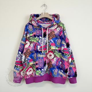 Sweatstoff Manga cobalt digital print