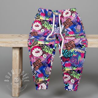 Sweatstoff Manga cobalt digital print