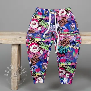 Sweatstoff Manga cobalt digital print