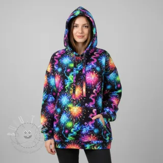 Sweatstoff Fire works design C digital print