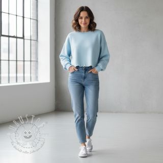 Sweat kuschel JOGGING soft blue