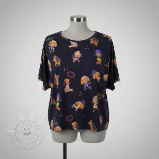 Jersey Dogs navy digital print
