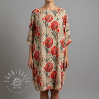 Jersey VISCOSE Enjoy The Silence red digital print