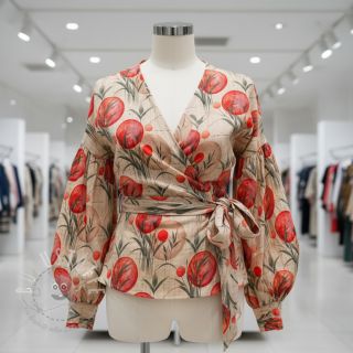 Jersey VISCOSE Enjoy The Silence red digital print