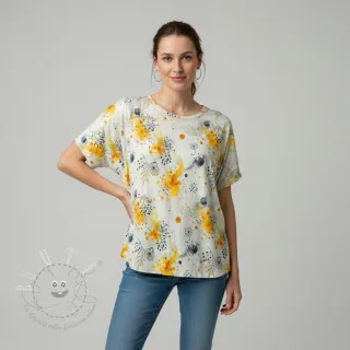 Jersey VISCOSE Soothing Fields yellow digital print
