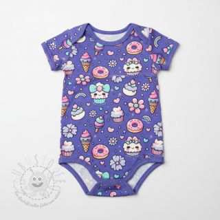 Jersey Sweet food lavender digital print