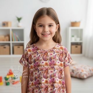 Jersey Paisley woody design A digital print