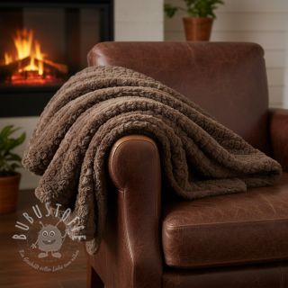 Kunstfell Curly mocha