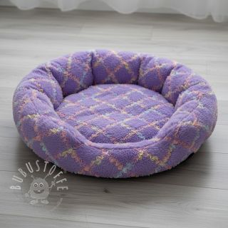 Kunstfell mit Tüll MULTI lilac